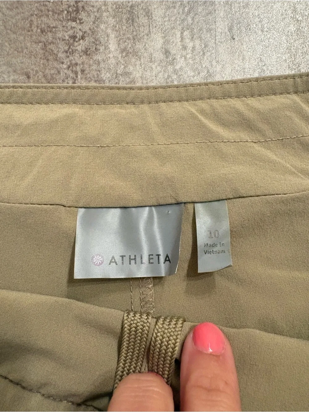 Athleta Khaki Sport Skirt/Skort Tan 10